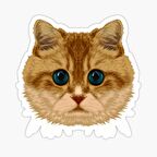 Araba Leptop için Kedi tekir Sticker Yapıştırması Etiket  17CM a3