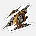 Kaplan Yavru Araba Oto Sticker Yapıştırma Etiket 17CM h1