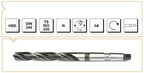 Makina Takım HSS DIN 345 RN Mors Konik Saplı Matkap Ucu 20.5 mm-MTE B00004002050