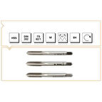 Makine Takım Hss Dın 352 Metrik Normal Vidalı 3'Lü Takım Kılavuzu M18-Mte B00100041800