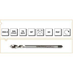 Makine Takım M18X2 Hss-E Dın 374/C Metrik İnce Vidalı Helis Kanallı Makine Kılavuzu-Mte B00105790612