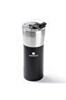TANTİTONİ SİYAH ÇİFT KATMANLI PASLANMAZ ÇELİK TERMOS BARDAK 500ML 