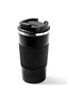 PABLO SİYAH KAYDIRMAZ TUTACAKLI PASLANMAZ ÇELİK TERMOS BARDAK 510ML