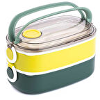 TANTİTONİ TEDEMEI YEŞİL PASL.ÇELİK ÇETAL VE KAŞIKLI YEMEK TAŞ.KABI 1,3 L