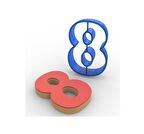 8 Rakamı Polikarbon Kurabiye Kalıbı