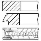 Opel Piston Segman Seti Std C12nz X12sz Corsa A B 1.2 8v 73.00mm (1.5x1.5x3.0) - Akd 222-3501-50