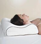 Çift Taraflı Yüksek Boyun Destekli Yastık Visco Yastık - 60x40x14-12cm 1450 Gram