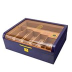 Lubinski Gastro Camlı Humidor Puro Kutusu Mor Lake 200s