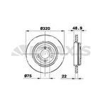 Bmw Fren Diski Arka Havalı Bmw E46 99>05 - Braxıs Ae0338