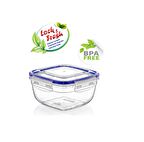 Lock&Fresh Plastik DÜN 30103 Contalı Kare Saklama Kabı 900 ML