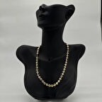 Gold Antik Desen Doreli Kolye - Gold