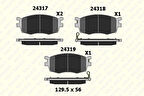 Hyundaı On Fren Balatası Hyundaı Accent Era 2006-2012 Kia Rio 2006-2012 İ20 2008-> - Kale B 24317 177 05 Ans