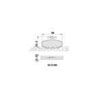 Volvo Arka Fren Balatası (tk) 740 / Estate 87 92 760 87 90 780 86 91 940 / Estate 93 95 / V70 / XC 96 - Braxıs Aa0466