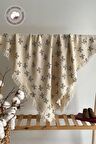 100*120 cm %100 Organik 4 katlı müslin Krinkıl Bebek/Çocuk battaniyesi-Örtüsü
