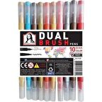 Monalisa Dual Fıneliner + Brush 10 Renk Set