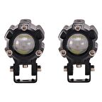 Offroad sis lambası beyaz-sarı (6.5 cm x 4.5cm 6.5cm  )  10w 12-80v set / LASS347