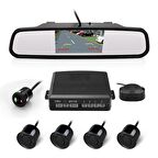 4.3 inç aynaya geçmeli geri görüş kamerası park sensörlü / GUPR27