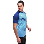 raru Erkek Baskılı T-shirt Justa Turkuaz RPBT101-112