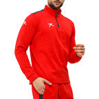 Raru Yarım Fermuarlı Üst GRANDO KIRMIZI