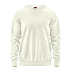 Raru %100 Pamuk Bisiklet Yaka Unisex Basic Sweatshirt AUDAX EKRU