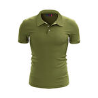 %100 Pamuk Polo T-Shirt IMPERO YEŞİL