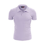 %100 Pamuk Polo T-Shirt IMPERO LİLA