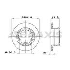 Mercedes Fren Diski Arka (cift Teker) Sprinter 901 902 903 904 96>06 Lt 28 35 46 96>06 - Braxıs Ad1018
