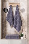 Varol Kare Micro Cotton Banyo Havlusu 90x150cm