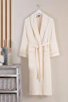 Varol Dama Serisi Şal Yaka Pike Bornoz Sabahlık