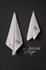 VAROL %100 MİCROCOTTON ÜST KALİTE HAVLU SETİ BURÇ NAKIŞLI