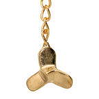 Petinka Anahtarlık Pirinç Döküm Düz 3 Kanatlı Pervane N2