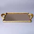 Nexus Aynalı Tepsi Altın