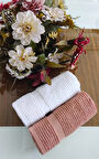 (2.li Set) Çeyizlik Premium Süper Soft Lüx Cotton 45x70cm. El ve Yüz Havlusu (%100 pamuk)