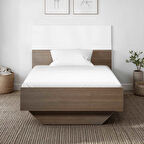 Prestij Tek Kişilik Karyola - Noce/Beyaz 95x90x195 cm