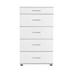 Adore Mobilya Trendline 5 Çekmeceli Şifonyer - Beyaz