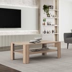 New Line Dikdörtgen Orta Sehpa - Açık Ceviz (tori)110x42x65 Cm (gxyxd)