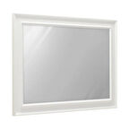 Country Şifonyer Aynası - Mat Lake Beyaz 90x65x4 cm (GxYxD)