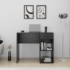 Trendline Çekmeceli Çalışma Masası-Antrasit 90x75x52 cm (GxYxD)