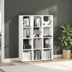 Cubic Kitaplık Beyaz 104x140,5x30 cm