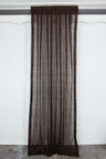 ÇİZGİLİ MODEL ACI KAHVE RENK TEK KANAT Pileli Fon Perde 75*260 cm
