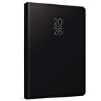 Gıpta 2026 Günlük Çizgili Ajanda 17x24 cm 107-ECK Siyah