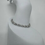 Özel Seri Silver Kalp Detaylı Su Yolu Bileklik - Silver