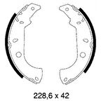Tofas Fren Balatası Arka Kampana Tempra Sw Marea 96>02 / 145 94>96 146 94>01 228×42 - Braxıs Ac0140