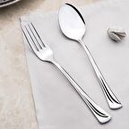 Nehir maksi kaşık çatal takımı seti 60 prç. 12 kişilik çatal kaşık takımı