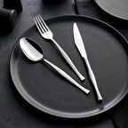 Nehir Zarif Sade 89 Parça kutulu Çatal Kaşık Bıçık Takımı