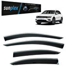 Sunplex Kromlu Cam Rüzgarlığı Volkswagen Tiguan 2016-2021 ile uyumlu-