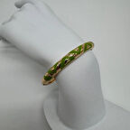 Özel Seri Yeşil Mineli Kelepçe - Gold