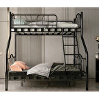 Reyo İmaj 3 Kişilik Ebeveyn 3'lü Metal Ranza Siyah   90x200 / 140X200