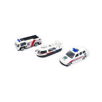 3'lü İş Makinaları Road Seti - Die Cast - DS044 - Ambulans