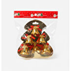 Kızılkaya Yılbaşı Ağacı Süsü Çan Altın 6 lı (2505111)